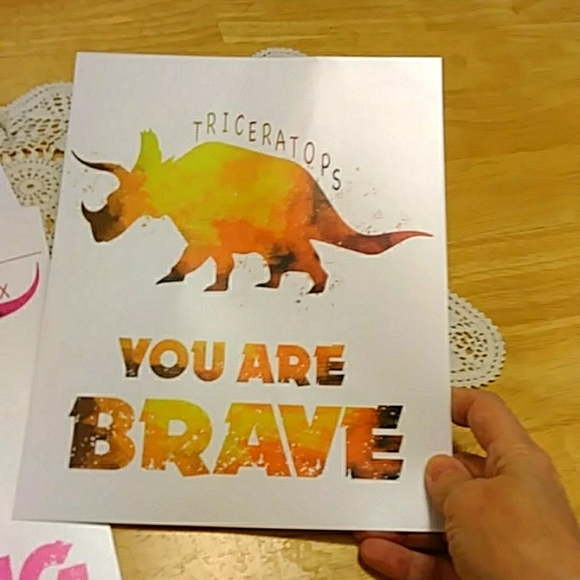 Unframed Dinosaur Prints, Dino affirmation prints for boys room - Picture 3 of 6